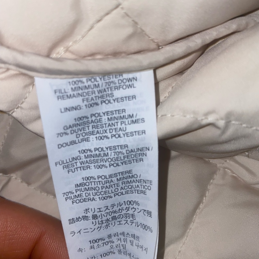 J. Crew Down Quilted Lightweight Jacket in Ivory - Picture 5 of 10